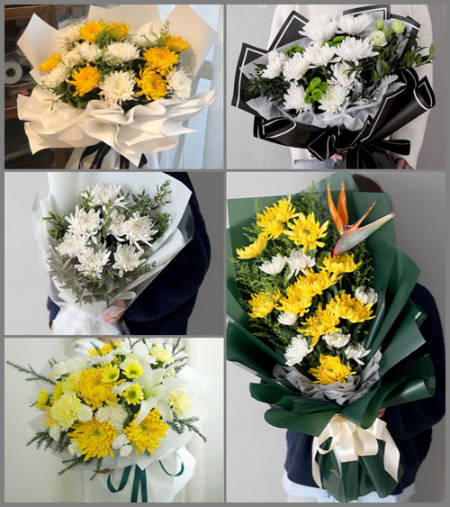 山东滨州滨城区杨柳雪镇八角孙前村白事花束代送